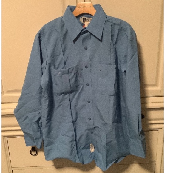 Right image by Riverside Men’s new with tags blue 16 1/2 - 33, shirt - Picture 1 of 16